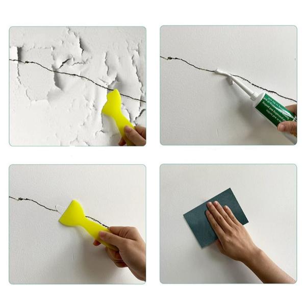 Ghid vizual pas cu pas pentru repararea peretelui cu crema pentru repararea rezultate profesionale