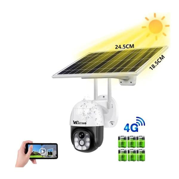 Cameră Supraveghere cu Panou Solar 3MP Full HD PTZ Inteligent Alarma Mișcare Acumulator 8000mAh