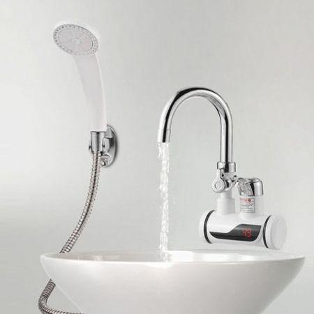 Robinet cu afisaj digital si furtun pentru dus - prindere pe chiuveta - Baie si Sanitare