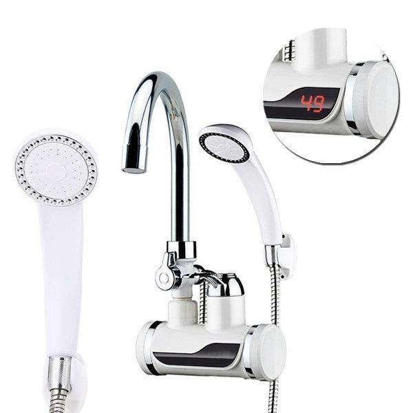 Robinet cu afisaj digital si furtun pentru dus - prindere pe chiuveta - Baie si Sanitare
