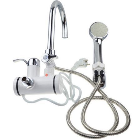 Robinet cu afisaj digital si furtun pentru dus prindere pe perete