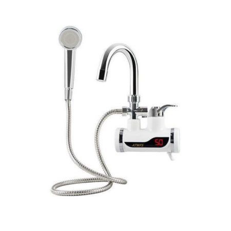 Robinet cu afisaj digital si furtun pentru dus prindere pe perete