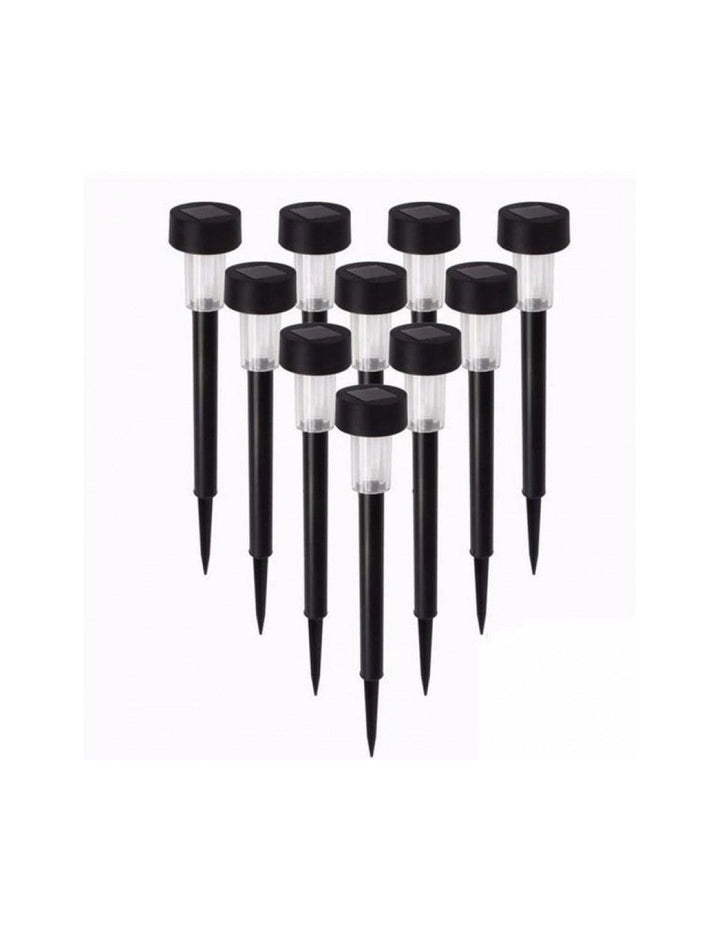 Set 10 lampi solare pentru gradina IP 44 H 30 cm Articole Iluminat