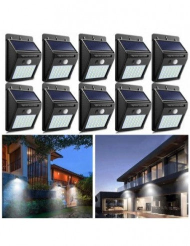 Set 10 x lampa solara 30 led rezistente la apa Lampi Solare