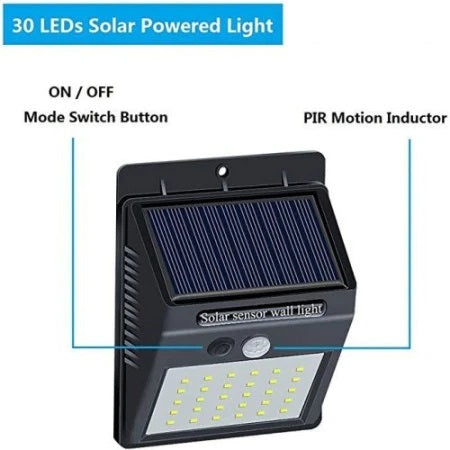 Set 10 x lampa solara 30 led rezistente la apa Lampi Solare
