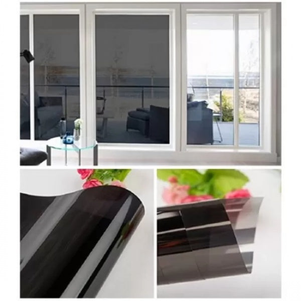 Set 2 x Autocolant Oglinda Gri 60 x 300 cm