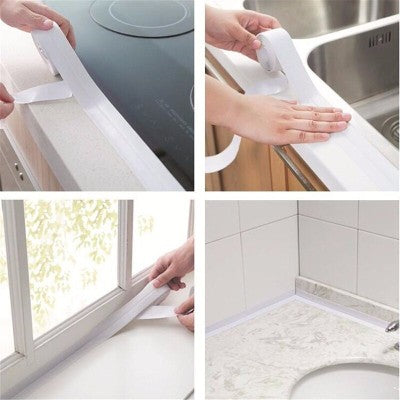 Set 2 x Banda adeziva de etansare 4cm alb - Articole Casa