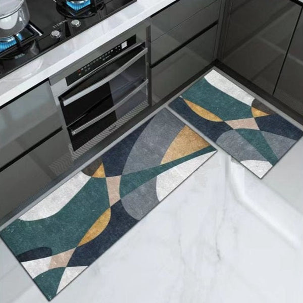 Set 2 x Covor pentru Bucatarie Model Green