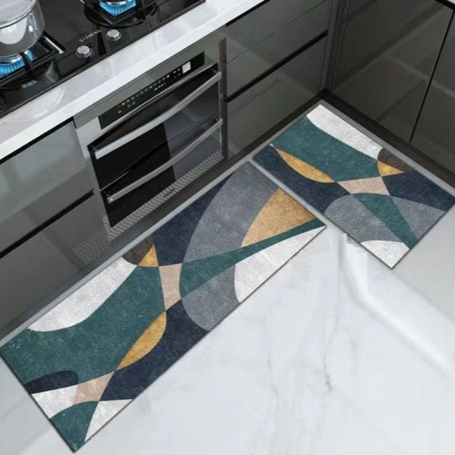 Set 2 x Covor pentru Bucatarie Model Green