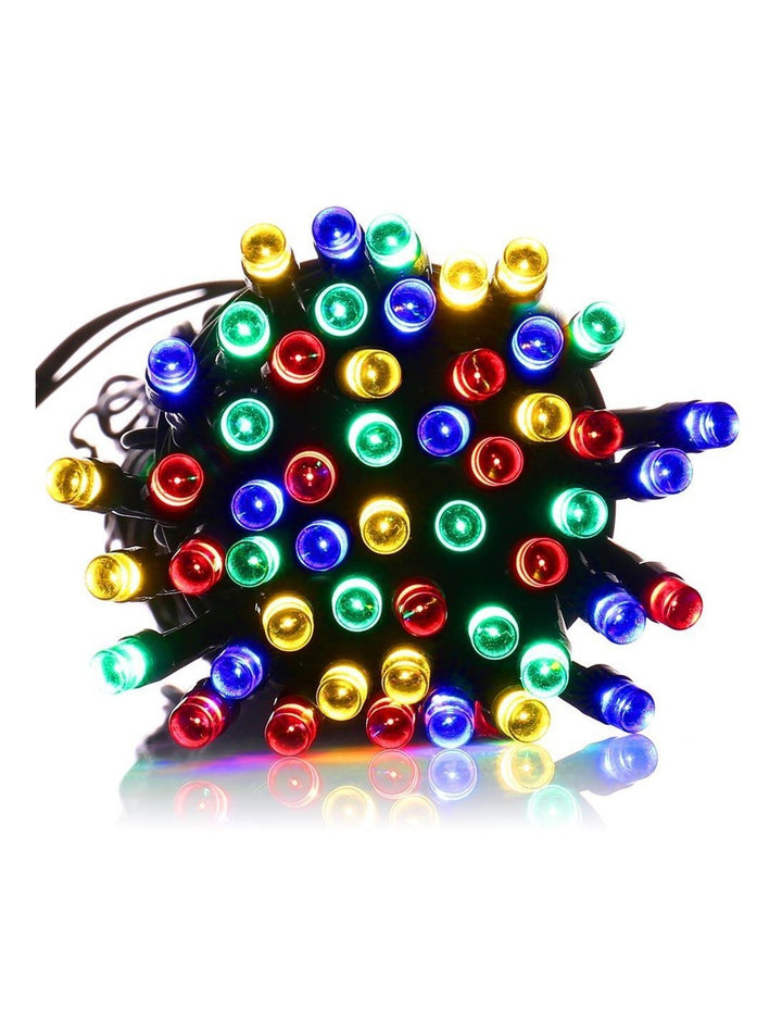 Set 2 x Decoratiune cu Incarcare Solara 100 LED 10 Metri - Multicolor