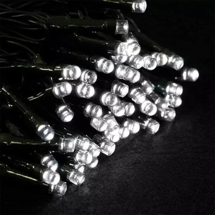 Set 2 x Decoratiune cu Incarcare Solara 50 metri 500 led Alb Rece
