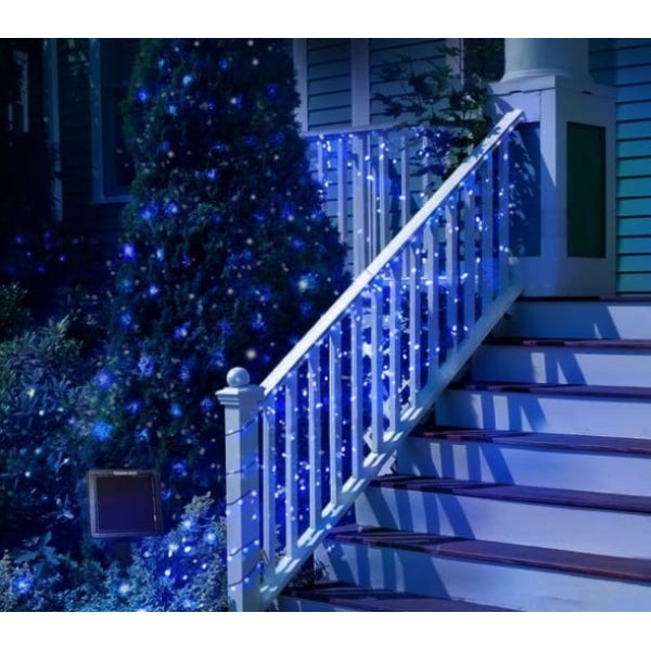 Set 2 x Decoratiune solara 30m 300 leduri albastru