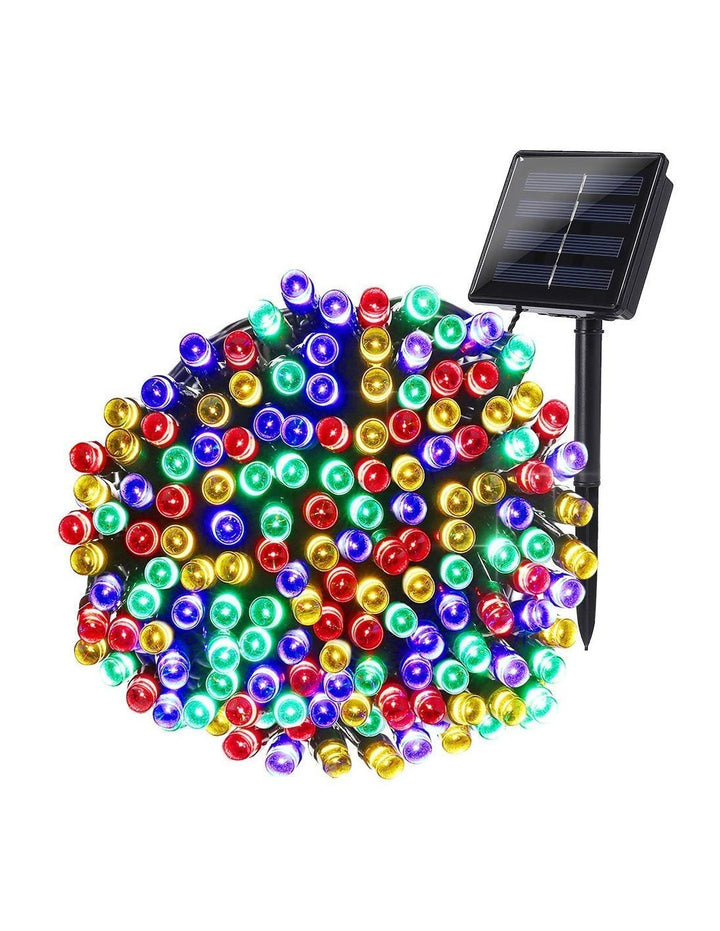 Set 2 x Decoratiune cu Incarcare Solara 100 LED 10 Metri - Multicolor