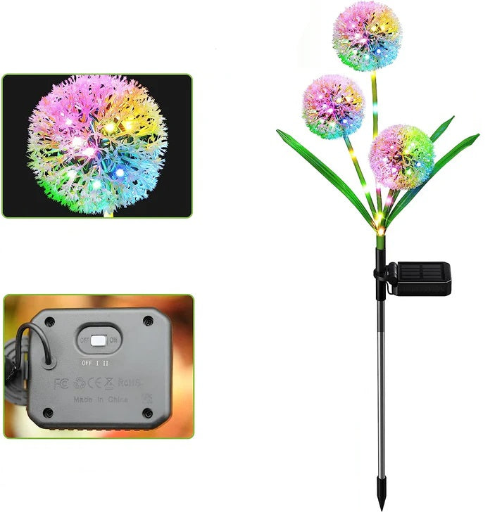 Set 2 x Lampa Solara LED Decoratiune Gradina Dandelion Lampi Solare