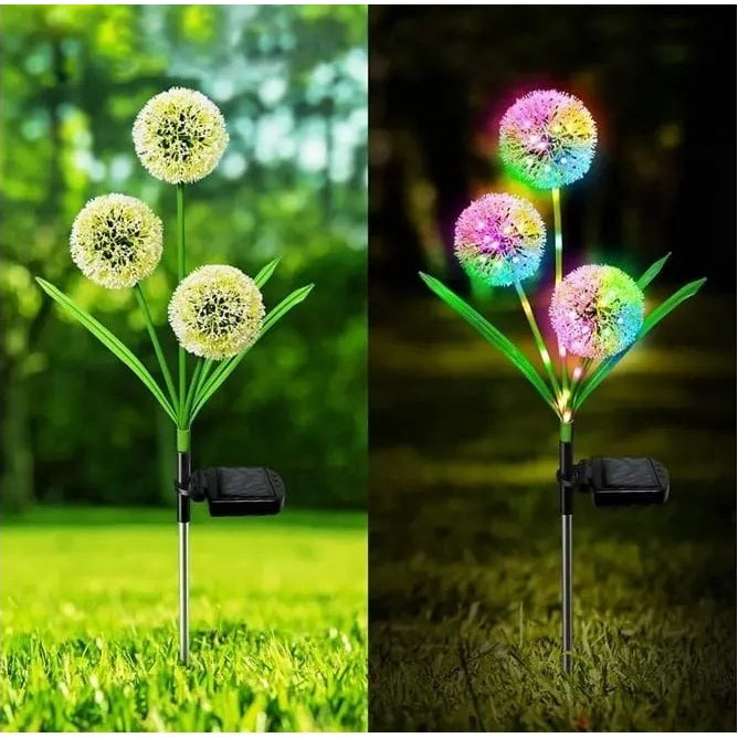 Set 2 x Lampa Solara LED Decoratiune Gradina Dandelion Lampi Solare