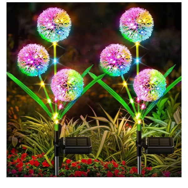 Set 2 x Lampa Solara LED Decoratiune Gradina Dandelion Lampi Solare