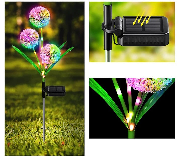 Set 2 x Lampa Solara LED Decoratiune Gradina Dandelion Lampi Solare