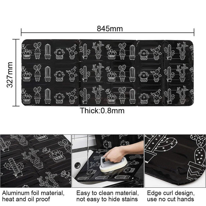 Set 2 x Protectie aragaz neagra Articole Bucatarie