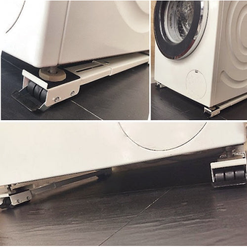 Set 2 x Suport mobil extensibil cu roti pentru mutare electrocasnice - Articole Casa