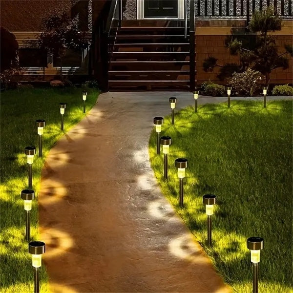 Set 20 x Lampa Solara De Gradina Inox Tip Tarus Lampi Solare