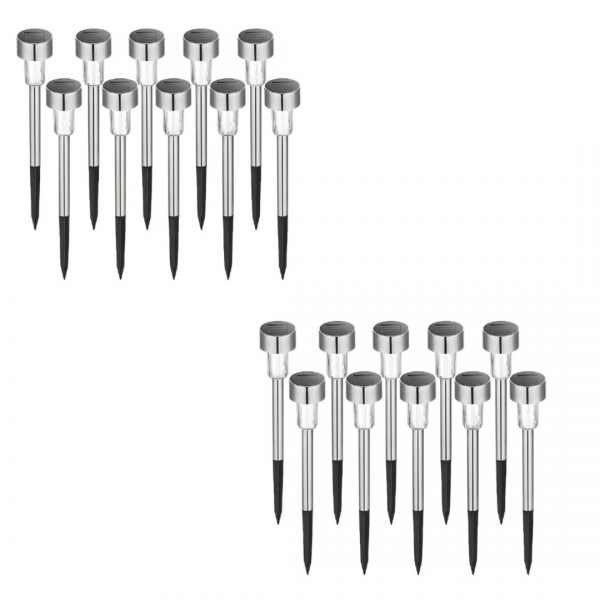 Set 20 x Lampa Solara De Gradina Inox Tip Tarus Lampi Solare