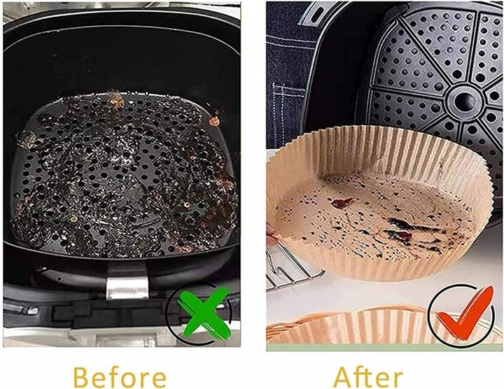 Set 200 hartii de copt pentru friteuza 16 cm - Articole Bucatarie