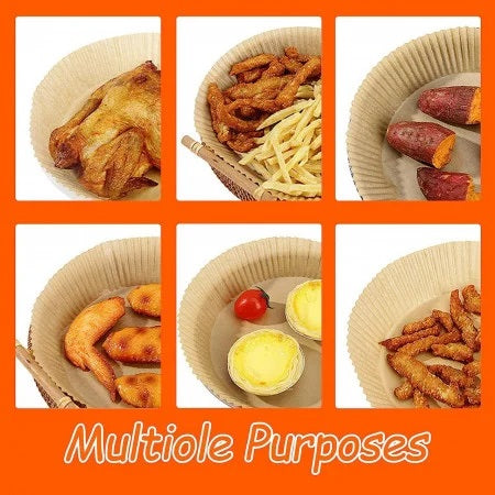 Set 200 hartii de copt pentru friteuza 16 cm - Articole Bucatarie