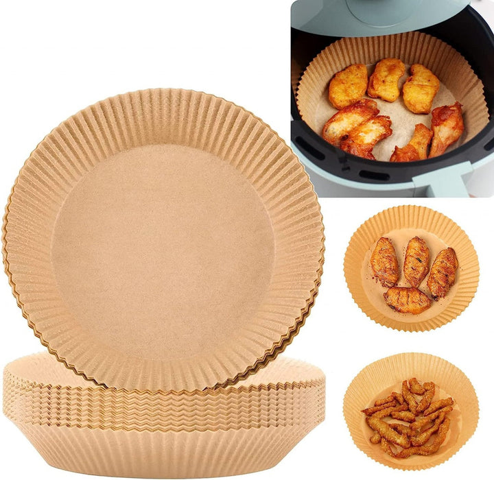 Set 200 hartii de copt pentru friteuza 16 cm - Articole Bucatarie