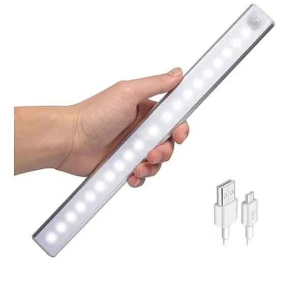 Set 3 x Lampa led cu senzor de miscare suport magnetic reincarcare prin USB portabila - Articole Iluminat