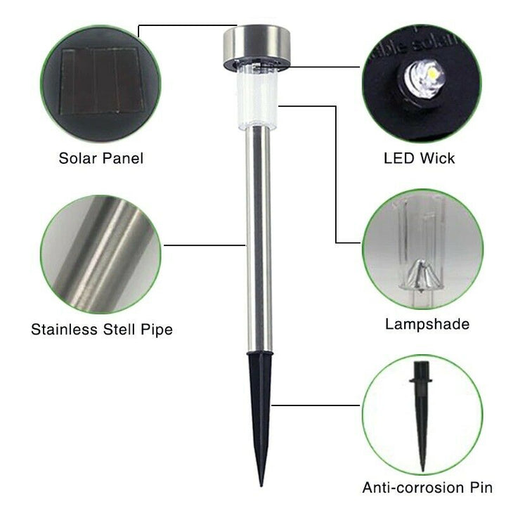Set 30 lampi solare pentru gradina IP 44 H 30 cm - Articole Iluminat