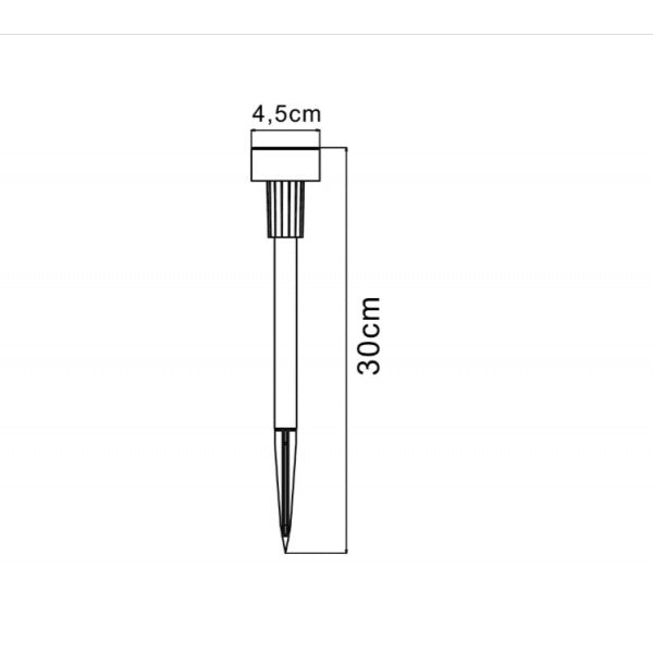 Set 30 x Lampa Solara De Gradina Inox Tip Tarus Lampi Solare