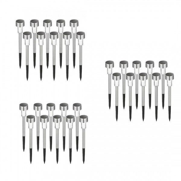 Set 30 x Lampa Solara De Gradina Inox Tip Tarus Lampi Solare