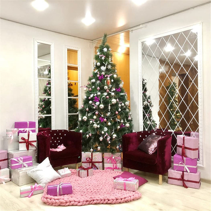 Set 32 oglinzi acrilice autoadezive 50x100 cm Argintiu - Autocolante