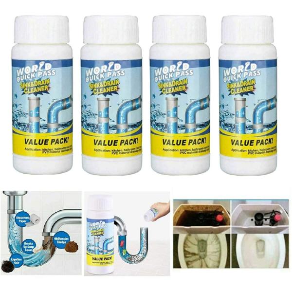 Set 4 x Granule pentru Desfundarea Tevilor WILD TORNADO 100 g