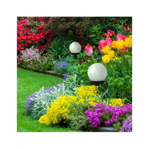 Set 5 x Lampa cu Incarcare Solara Tip Glob pentru Gradina 33 cm Rezistenta la Apa - Lampi Solare