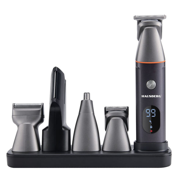 Set aparat de tuns profesional HAUSBERG HB-77GR 5W autonomie 90 min afisaj LCD