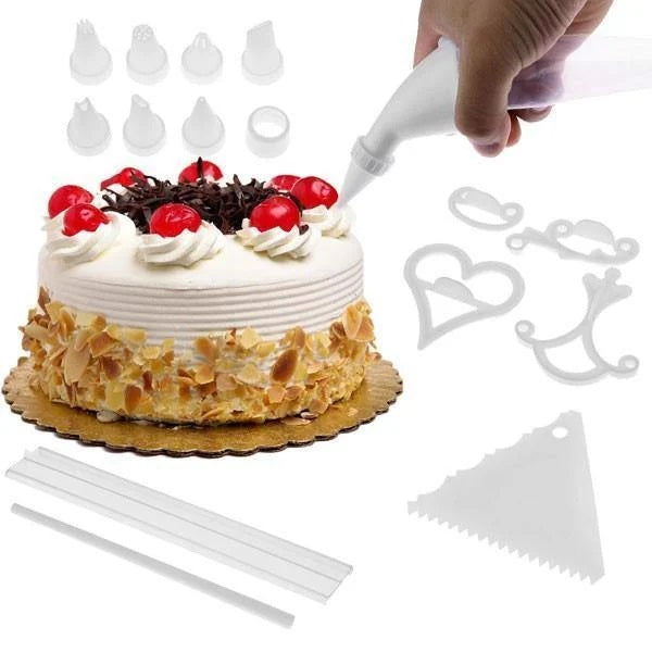 Set decorat torturi si prajituri cu 100 de piese - Articole Bucatarie