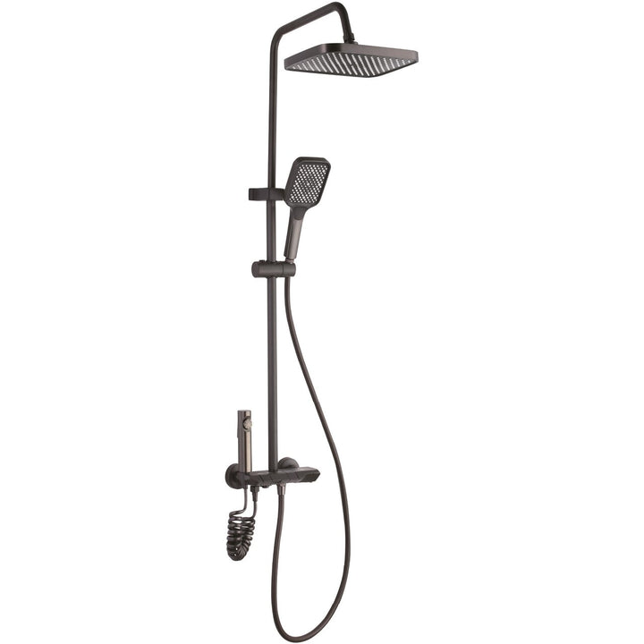 Set dus cu Afisaj Digital Freddo SN-5022NG 4 Setari Dus Pulverizator dus Detasabil Efect de Ploaie Metal-Zinc Gri