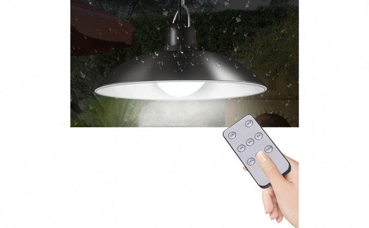 Set panou solar cu 2 becuri LED cu aplica telecomanda 50W - Lampi Solare