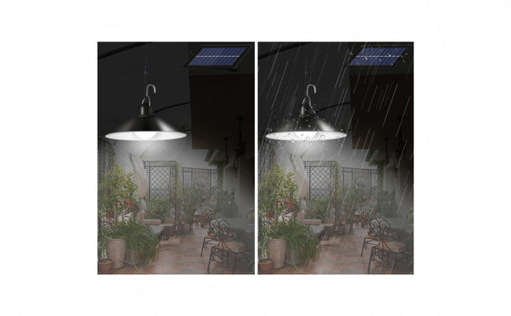 Set panou solar cu 2 becuri LED cu aplica telecomanda 50W - Lampi Solare