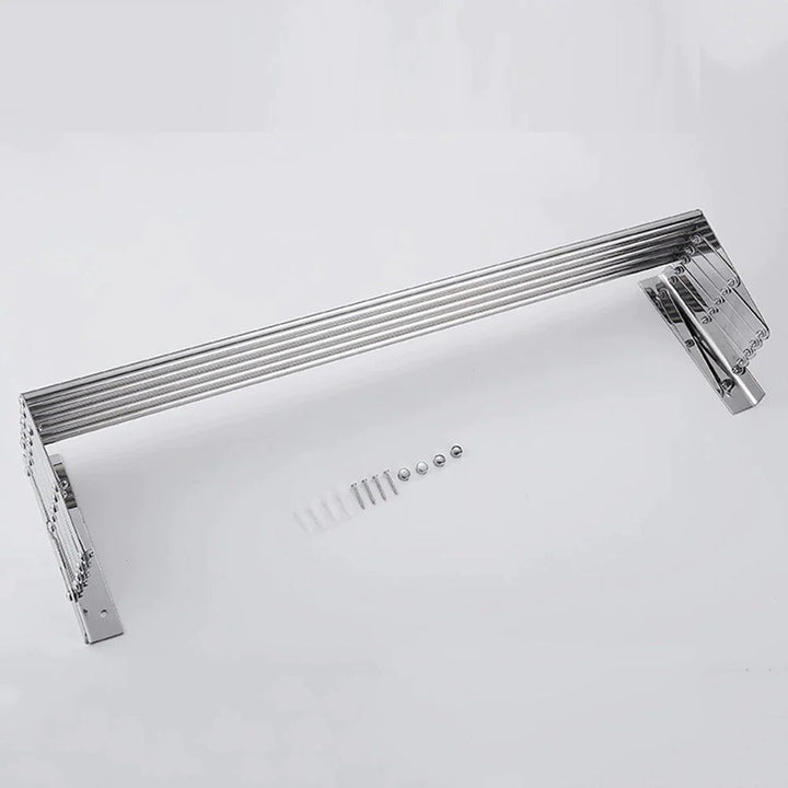 Suport de Haine Telescopic si Retractabil cu Prindere in Perete 70 cm Articole Casa