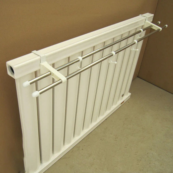 Suport dublu pentru uscare rufe cu prindere pe calorifer 60cm - Articole Casa