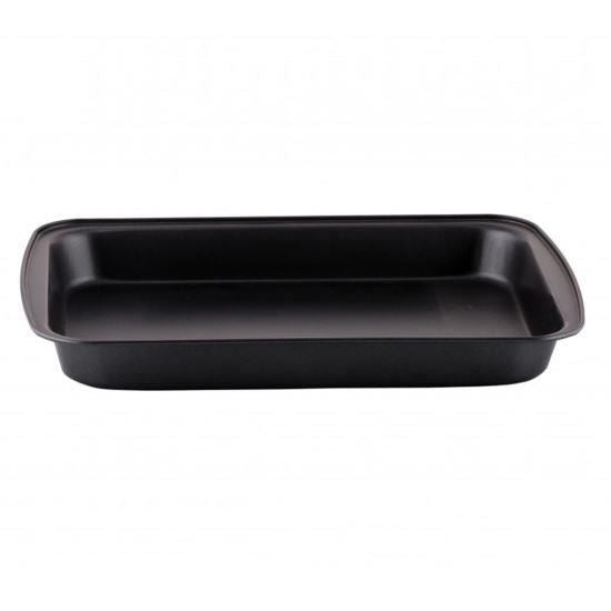 Tava dreptunghiulara pentru copt Ertone ERT-MN 563B anti-aderenta 35,5x24x4 cm Negru