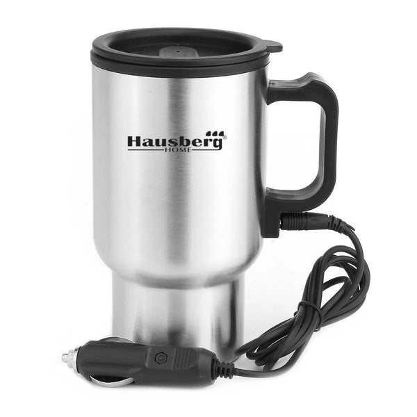 Termos electric pentru masina Hausberg HB-H 1460 12V 450 ml 70C otel inoxidabil