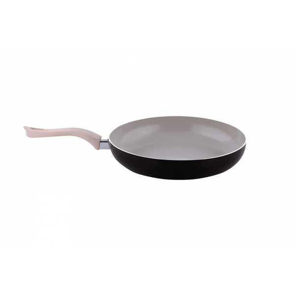 Tigaie ceramica Ertone ERT-MN 720 20 cm maner silicon detasabil Crem/Negru