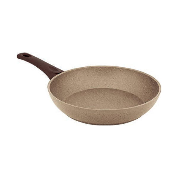 Tigaie HAUSBERG HB-H1556 26cm 2.4L piatra de granit presat din aluminiu bej