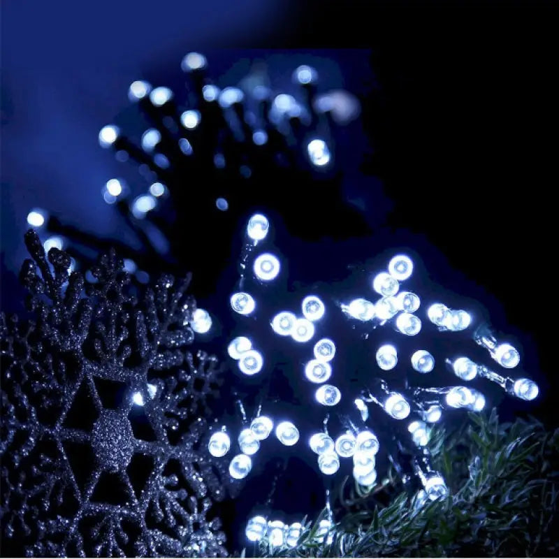 Iluminat solara pentru exterior cu LED-uri alb rece, instalatie solara pentru exterior, 100m