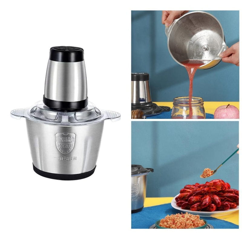 Tocator Electric din inox cu vas de 3L și putere 1000W pentru bucătărie.