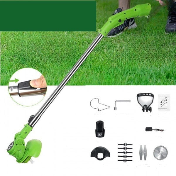 Motocoasa electrica cu doi acumulatori 48V și lame din metal, trimmer electric portabil