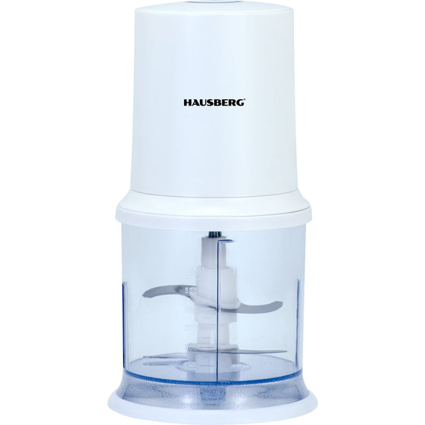 Tocator electric HAUSBERG HB-4502AB 400W 1 treapta de viteza 500 ml bol din plastic cutit cu 2 lame din otel inoxidabil